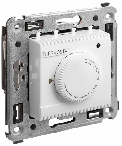 Терморегулятор механический с датчиком без рамки DKC Avanti 0С +30С белое облако фото Терморегулятор механический с датчиком без рамки DKC Avanti 0С +30С белое облако картинка